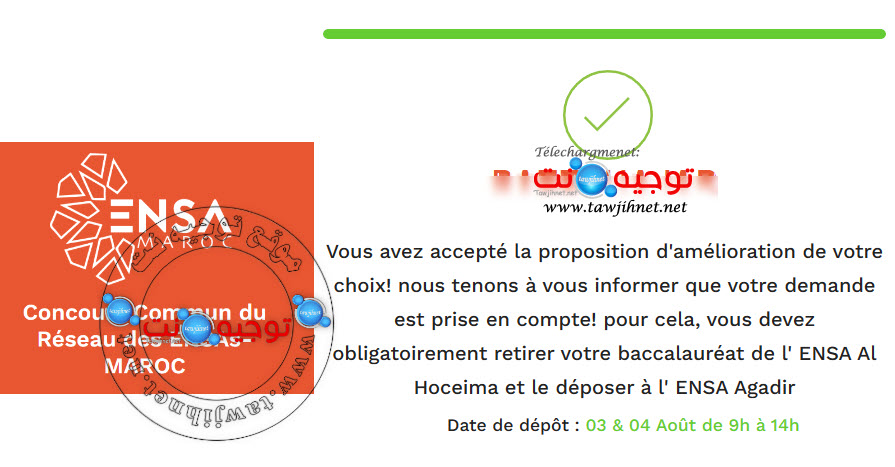 R Sultats D Finitifs Ensa Maroc Tawjihnet