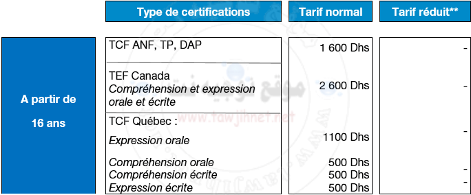 Campus France Maroc Calendrier Tcf Dap Tp Delf Dalf Procédure 2017 2018 Tawjihnet 