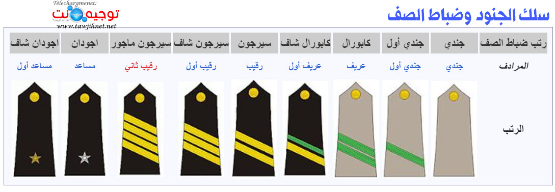 رتب القوات المسلحة الملكية سلك االجنود وضباط الصف.jpg